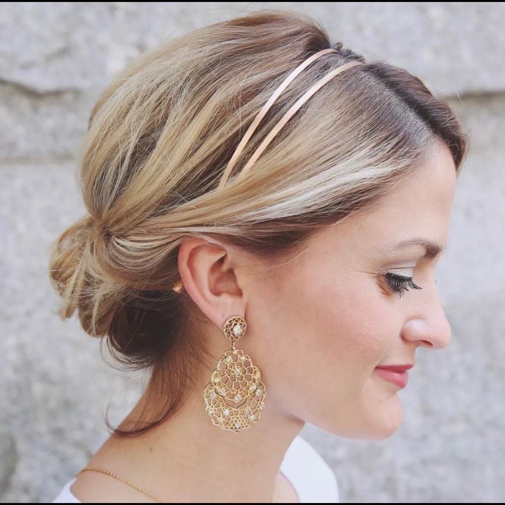 Jen Atkin x Chloe+Isabel Split Headband Rose Gold